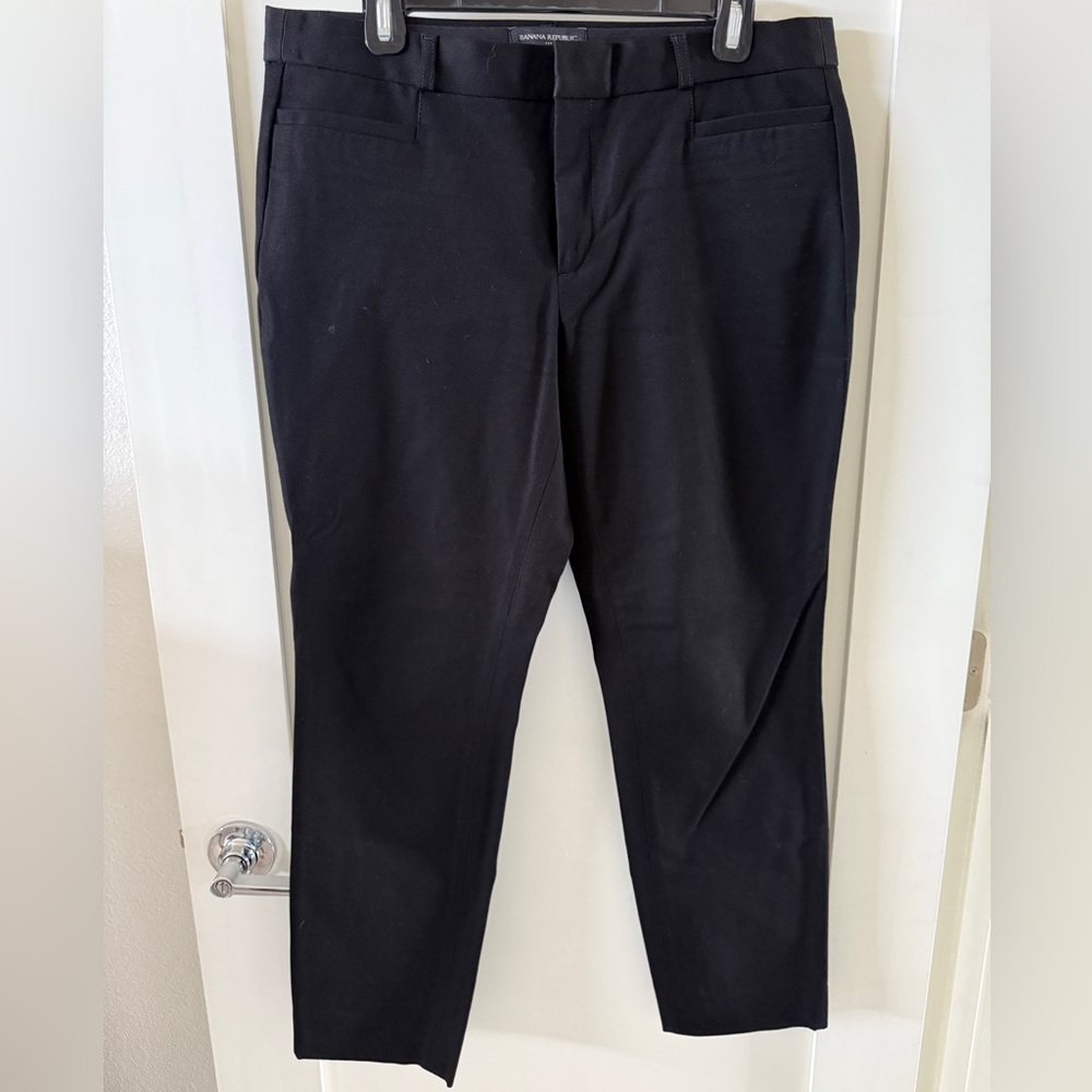 Skinny Black Trousers, Size 12 by Banana Republic